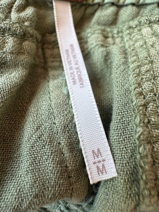 Free People Women’s Big Hit Slouch Pant Oil Green Size Medium - Picture 7 of 14